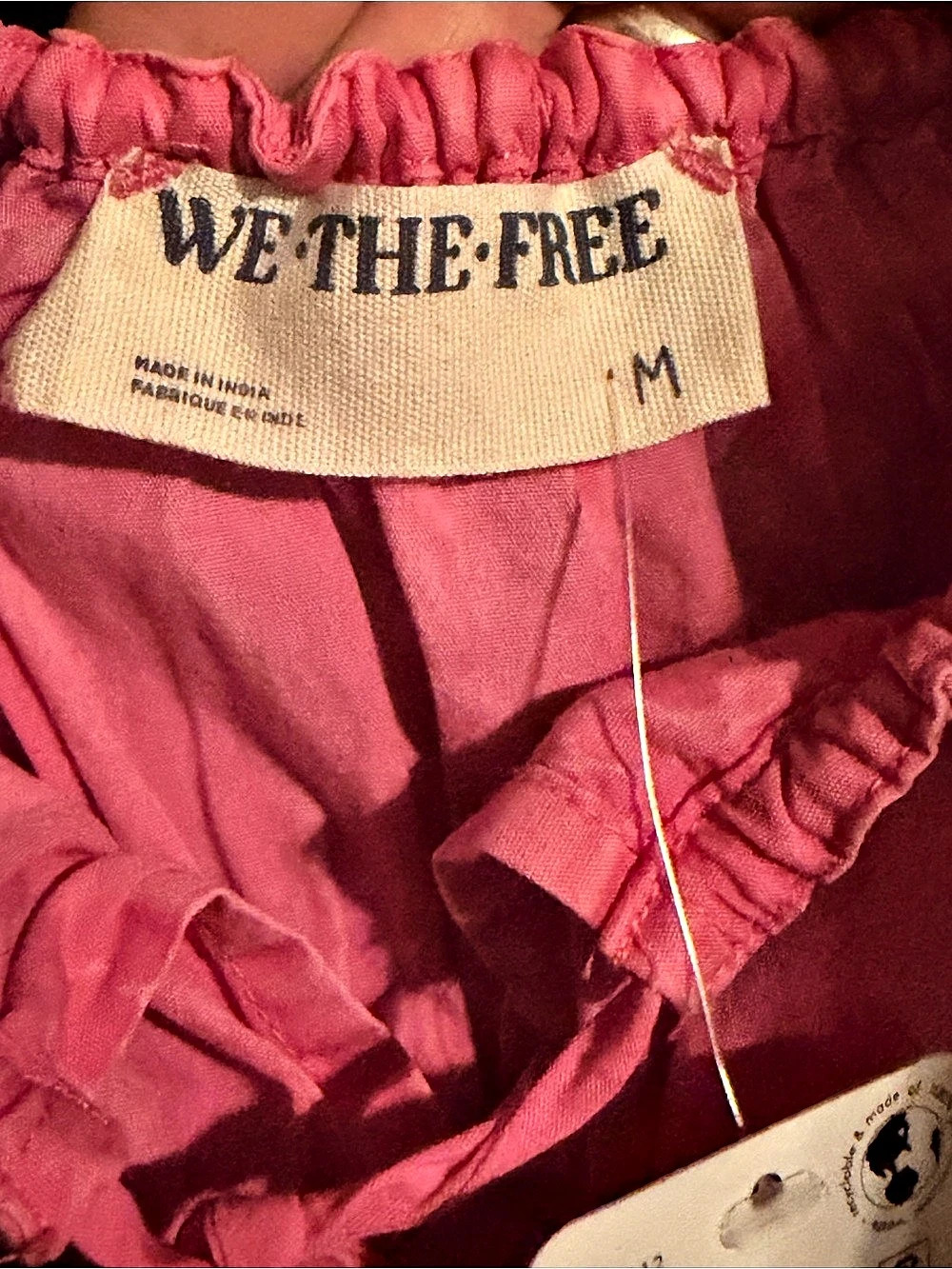 We The Free Pink Smocked Camisole Size Medium NWT